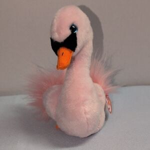 Ty The Beanie Babies Collection Pink Swan Plush Toy Odette 2018